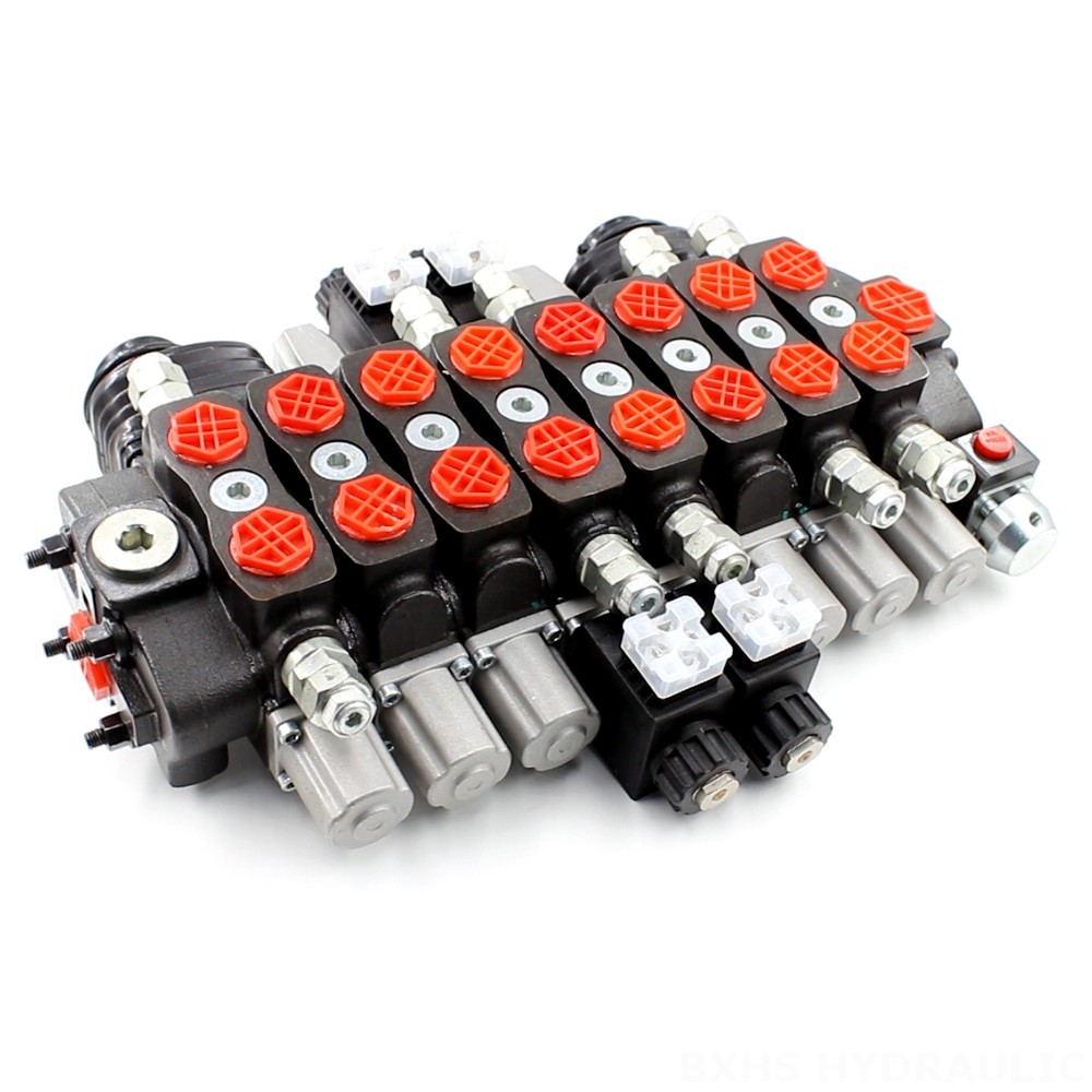 Hydraulic Valve | Manual 8 Spool Sectional Directional Valve | Factory Supply image